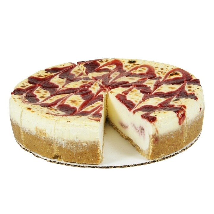 RASPBERRY WHITE CHOCOLATE CHEESECAKE