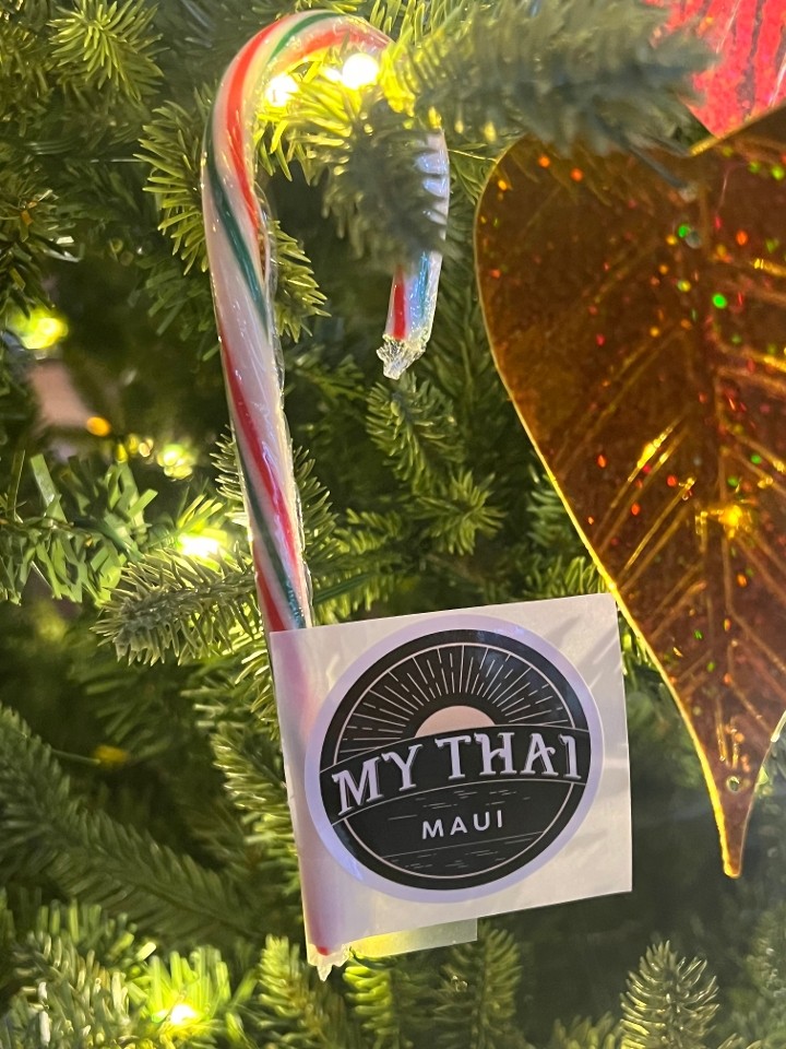 HOLIDAY CANDY CANE + LOGO STICKER!! (SUPPORT US!)