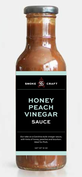 Honey Peach Vinegar BBQ Sauce - Bottle
