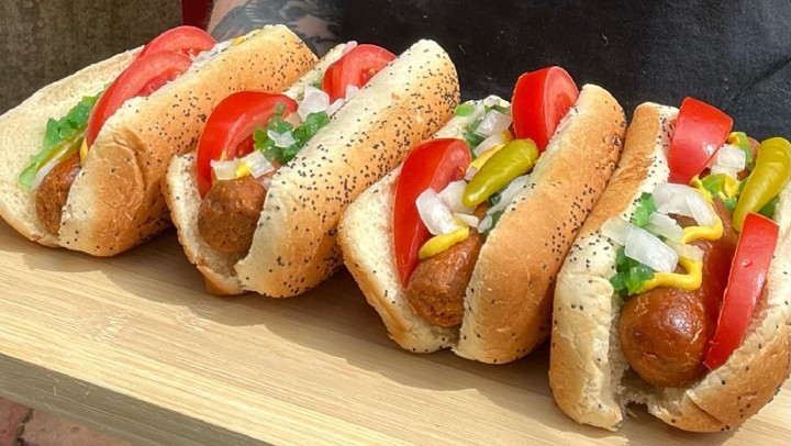 Vegan Chicago Style Hot Dog