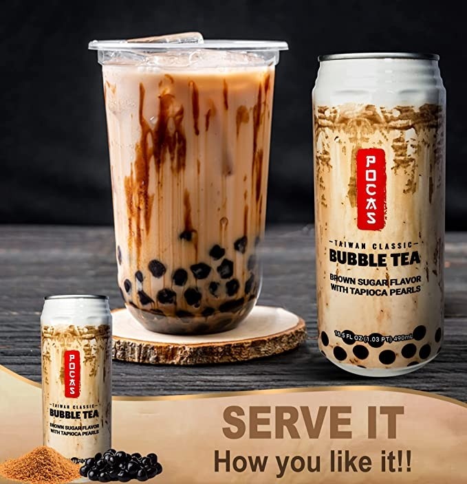 POCAS Brand Bubble Tea 黑糖珍珠奶茶 (back in stock)