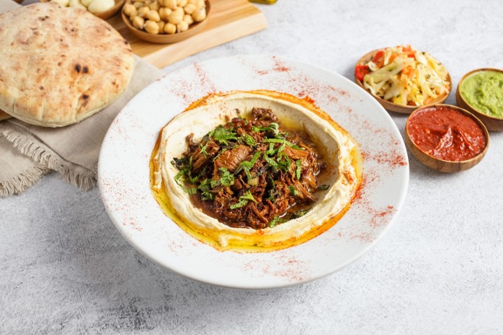 Hummus Braised Lamb