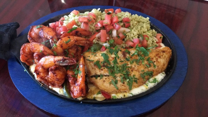 Sizzling Chicken And Shrimp