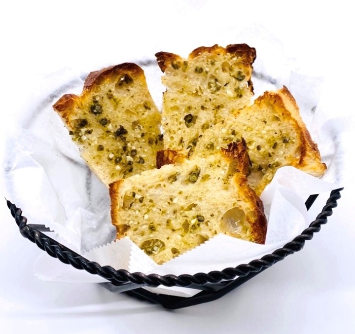 Iggy’s Focaccia Bread Grilled with Capers & Garlic Butter