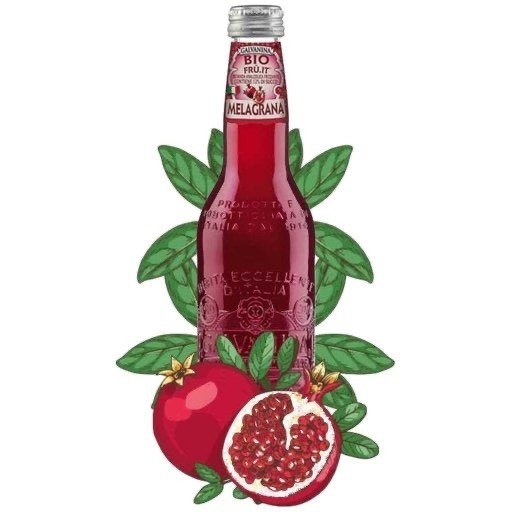 Pomegranate Organic Soda