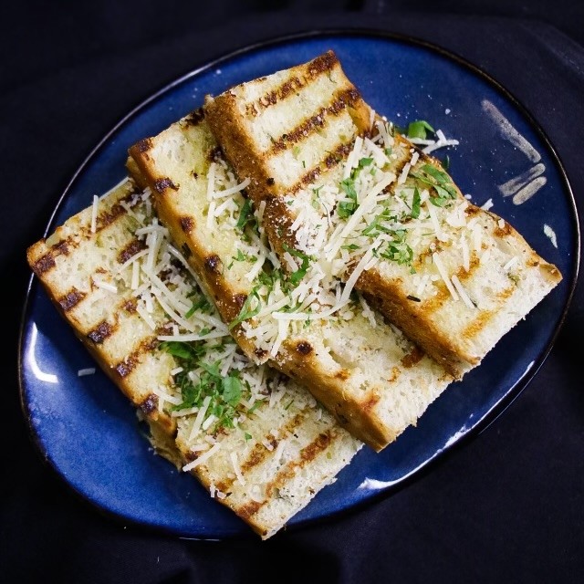 Grilled Bread with Herbs & Cheese