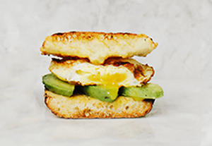 1/2 Avo, Egg & Cheese Sandwich