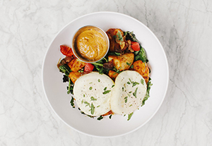 Two Fried Eggs Bowl