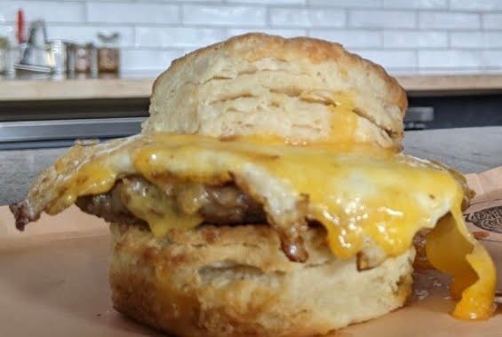 Sausage and Cheese Biscuit