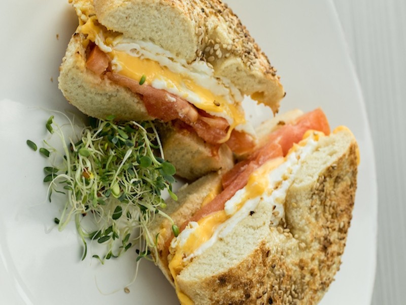 Egg Whites, Cheese + Tomato
