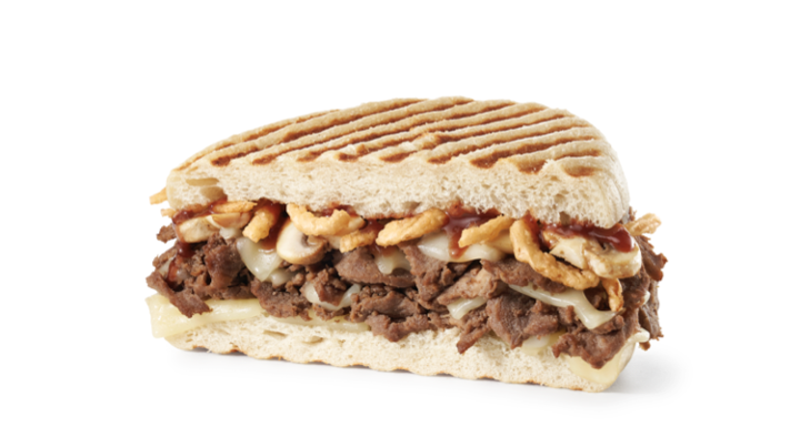 SWISS STEAK MUSHROOM PANINI