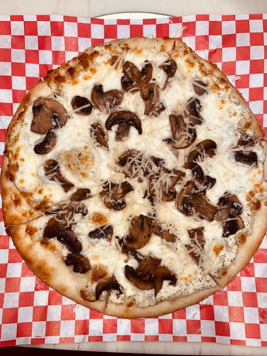 Mushroom (White Sauce) Pizza