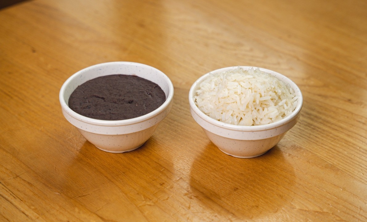 Refried Black Beans & Garlic Rice