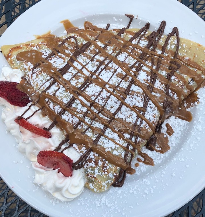 Cookie Butter & Strawberry Crepe