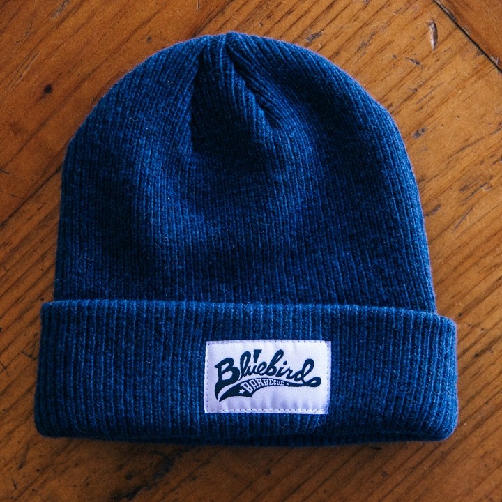 Scripty Blue Winter Hat