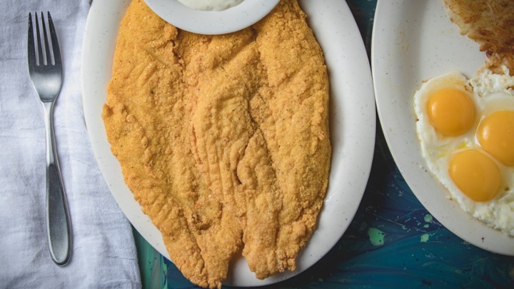 Southern Style Fried Fish Breakfast
