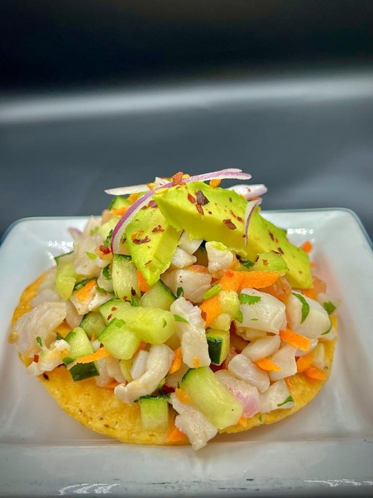 Tostada Ceviche Natural “pescado”