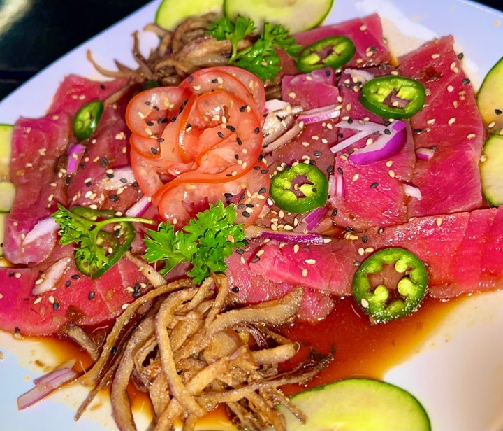 Carpaccio (Atun en Botana)