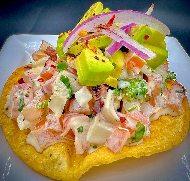 Tostada Pulpo Enamorado