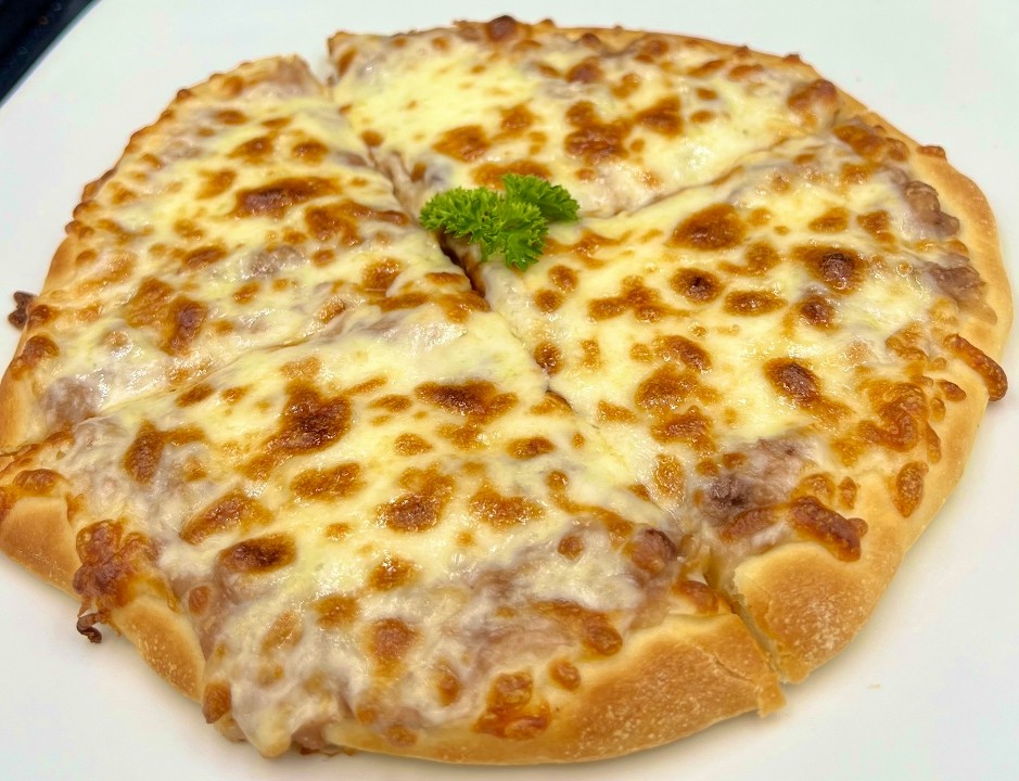 Beans & Cheese Queso Pizza