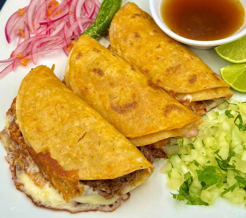 3 Michigan QUESO Tacos (birria)