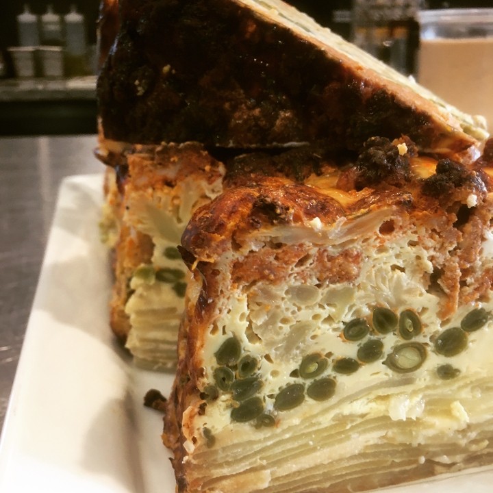 Spanish Tortilla GF - Chorizo, Red Onion, Feta, Spinach