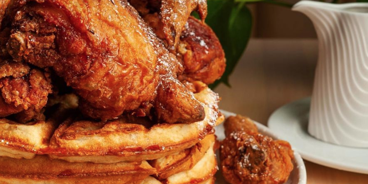 Buttermilk-Brined Fried Chicken and Waffles