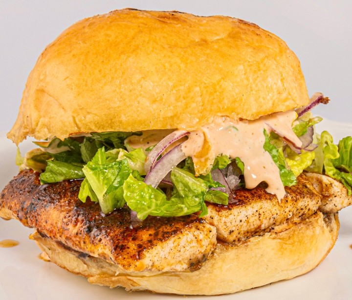 * Grilled Fish Sandwich