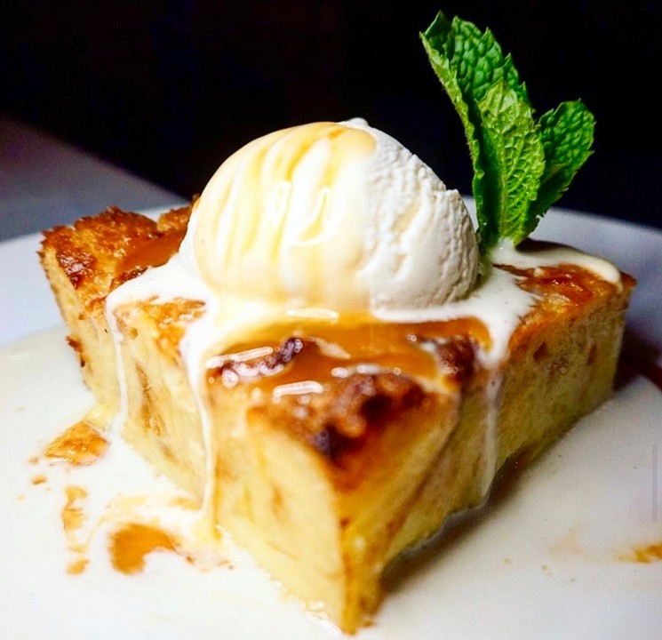 White Chocolate Tres Leches Croissant Bread Pudding