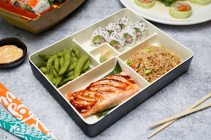 2. Salmon Teriyaki Bento