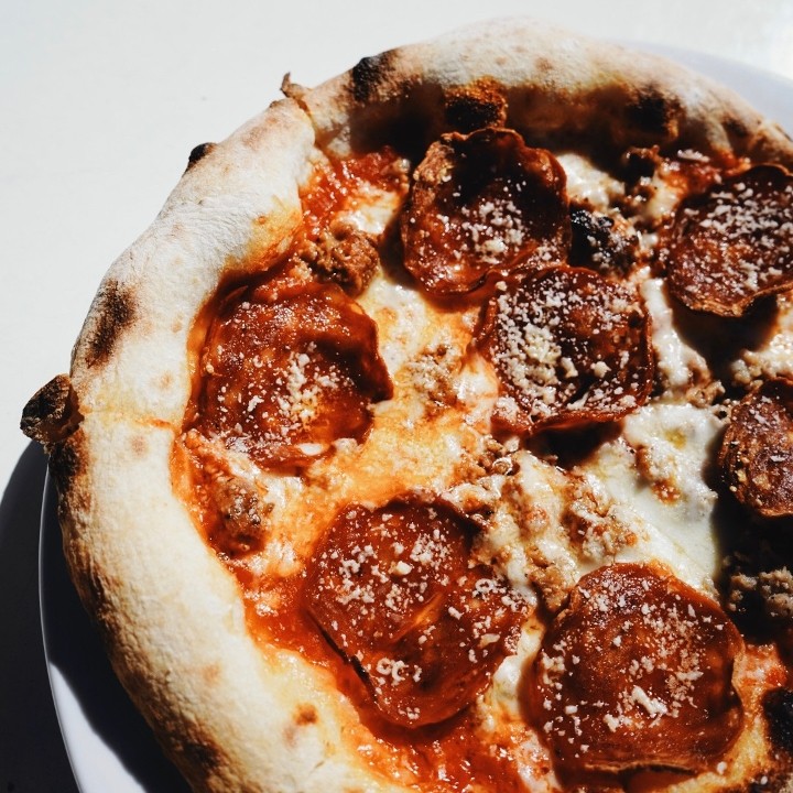 Calabrese & Sausage Pizza