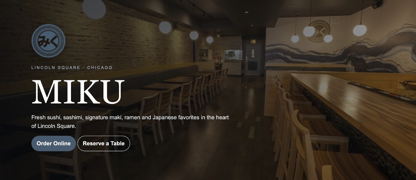 Miku Sushi Restaurant NEW