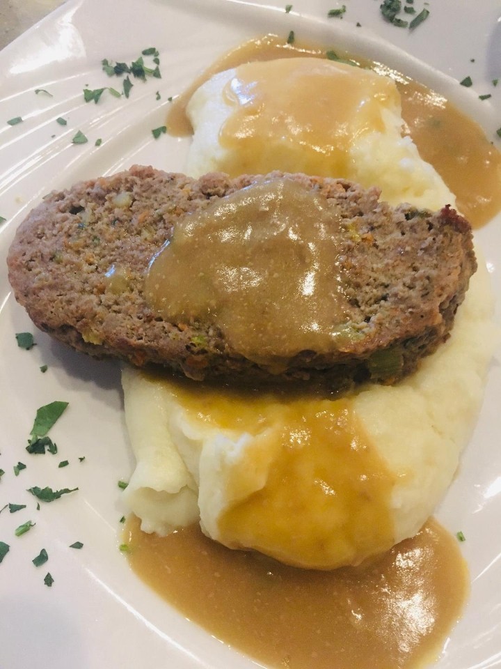 L-Meatloaf with Mashed Potato