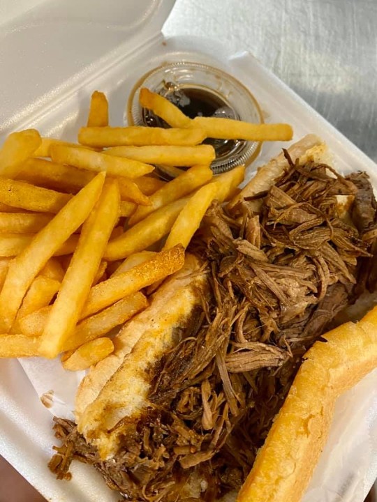 French Dip Roast Beef Debris