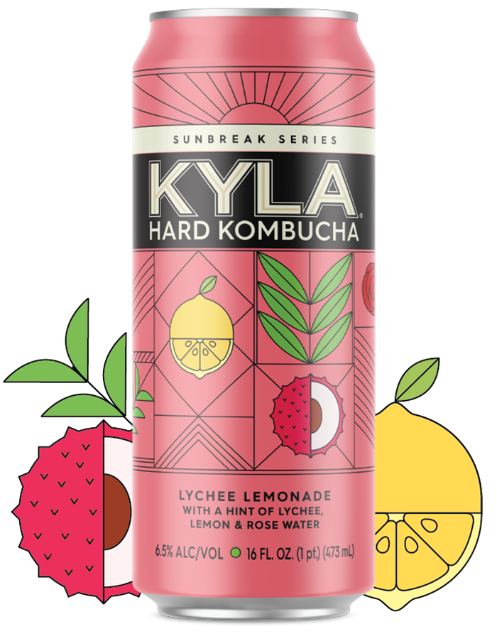 Kyla Hard Kombucha: Lychee Lemonade  **SINGLE*