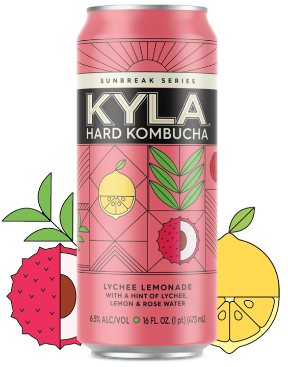 Kyla Hard Kombucha: Lychee Lemonade  **SINGLE*