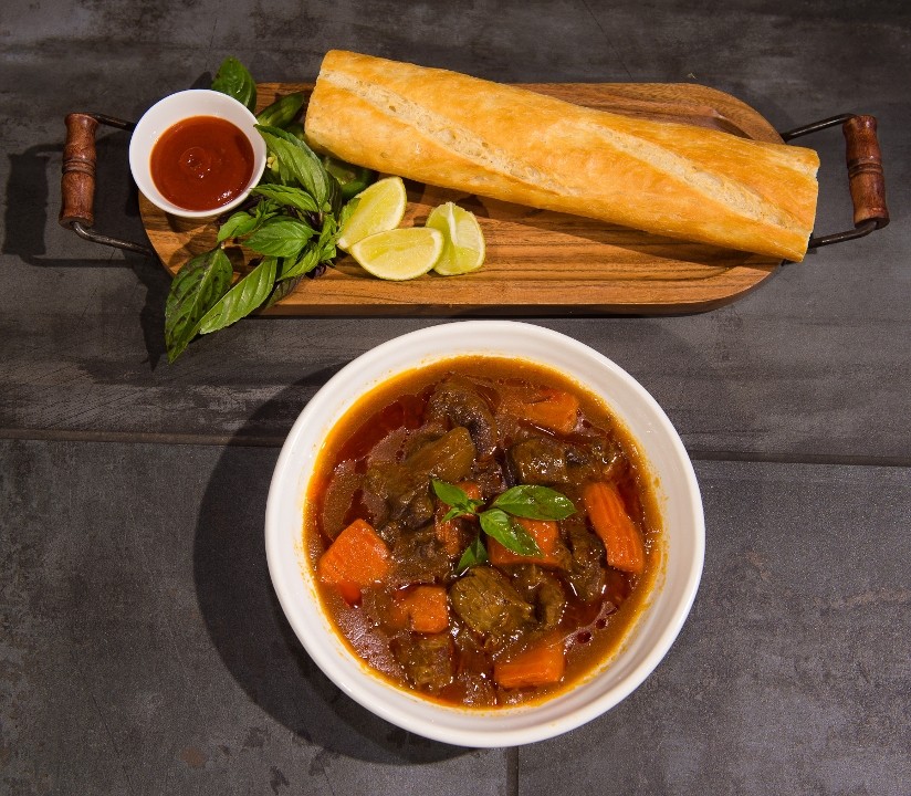 Beef Stew w/ Baguette - Bánh Mì Bò Kho