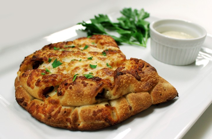 Creamy Garlic Chicken Calzone