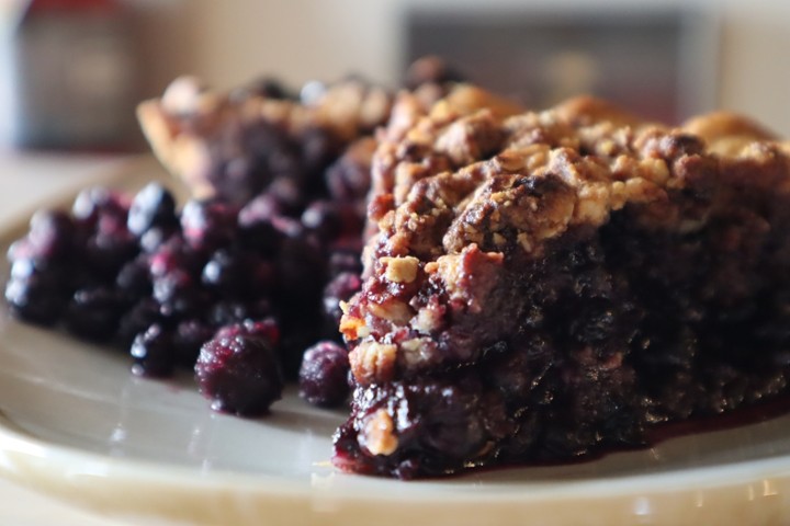 Frozen Blueberry Pie