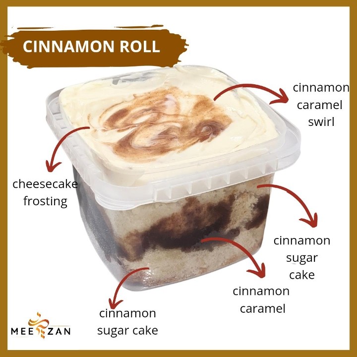 Cinnamon Roll Cake Cubed