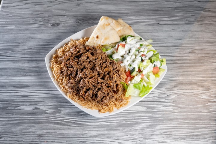 Beef Shawarma Rice Plate