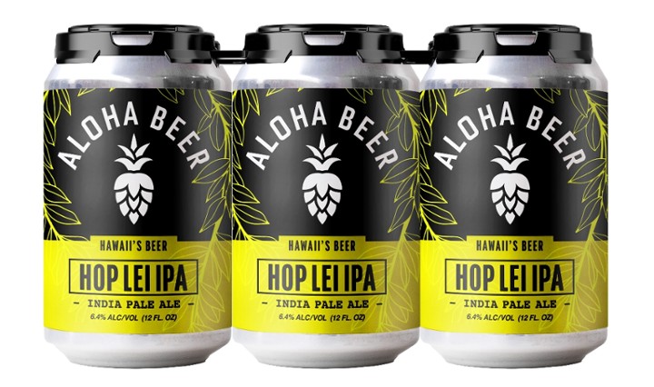Hop Lei IPA, 6pk-12oz can beer (6.4% ABV)