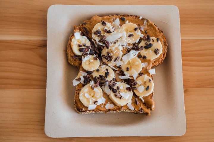 Coconut Peanut Butter Toast