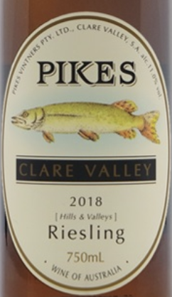 RTL Pikes 'Hills & Valleys' Riesling 2022