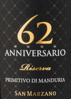 RTL San Marzano Primitivo di Manduria '62 Anni. RSV' 2018