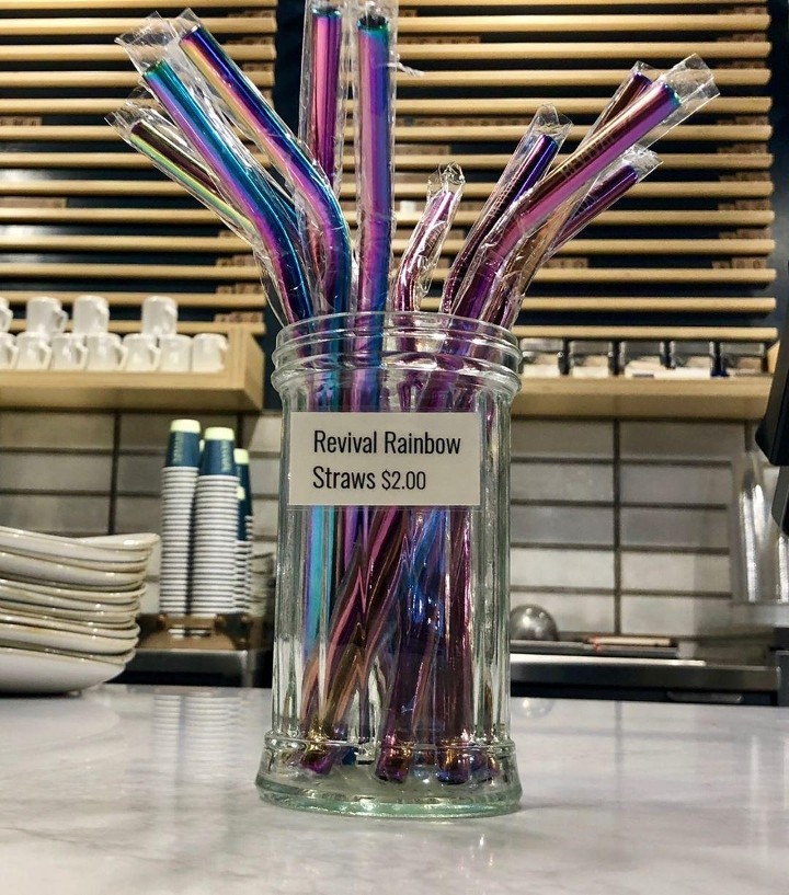 Reusable Rainbow Straw