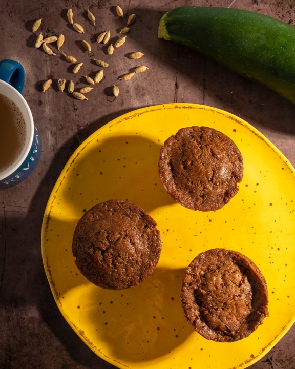 Zucchini Cardamom Muffin (n, vegan)