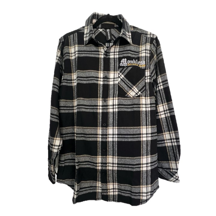 Flannel - Black Plaid - Large