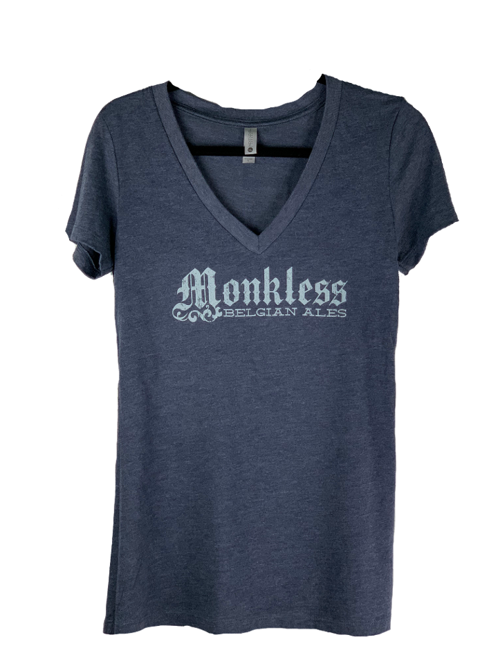 V Neck Tee - Blue - Extra Large