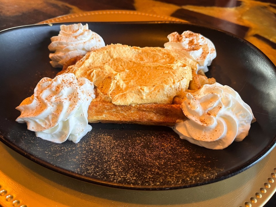 Pumpkin Cream Cheese Waffle